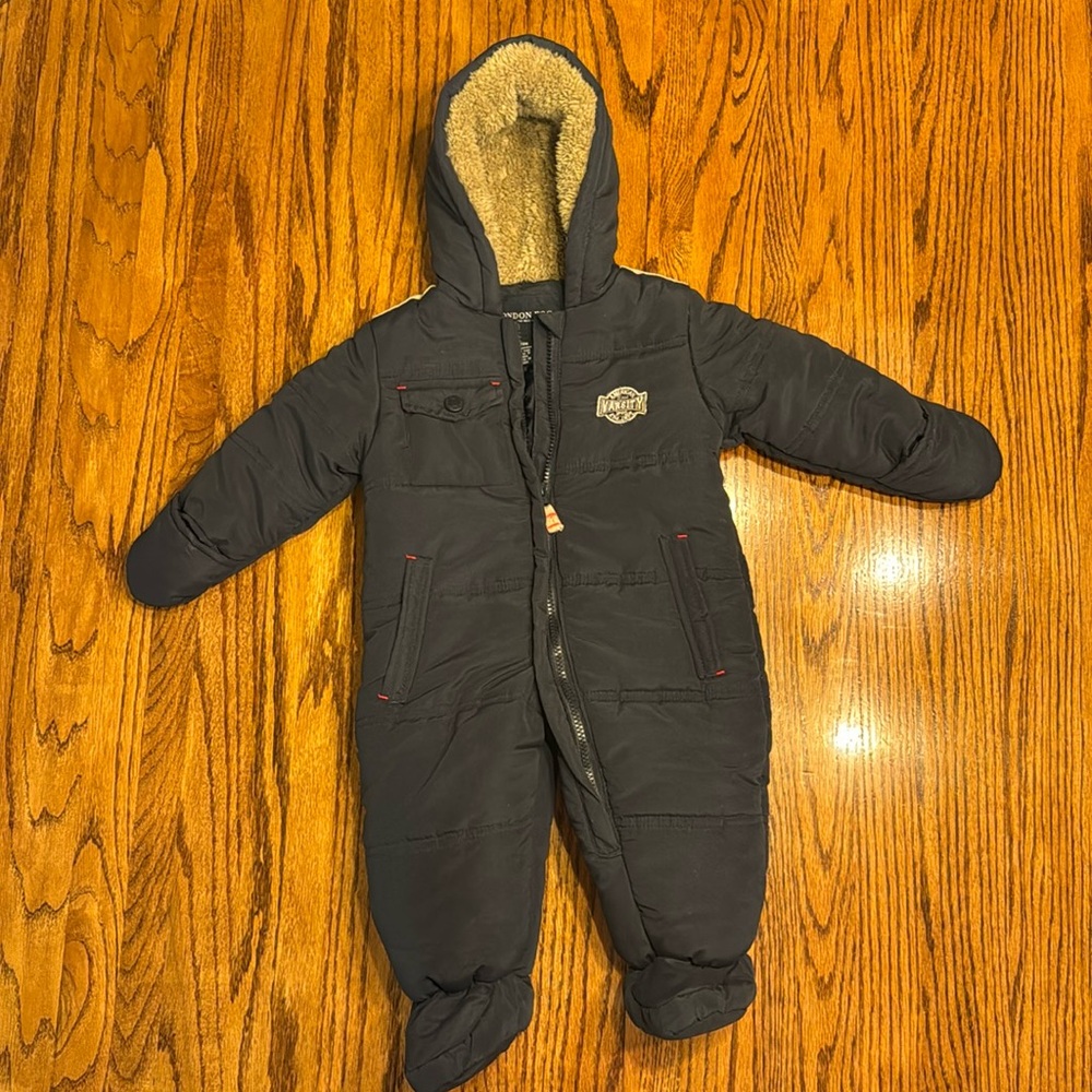 12 month old London Fog zip up snow suit